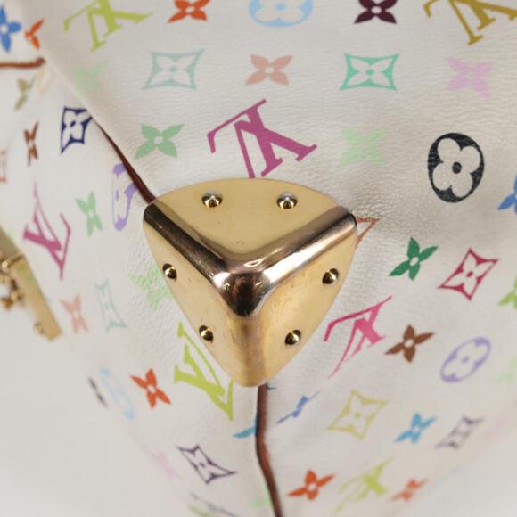 LOUIS VUITTON Monogram Multicolor Speedy 30 Hand Bag White M92643 - Picture 12 of 16